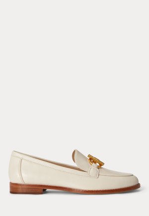 Lauren Ralph Lauren, BLAIKE NAPPA LEATHER LOAFER - Chaussons - soft white