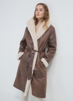 Calliope LUNGO - Cappotto invernale - marrone scuro