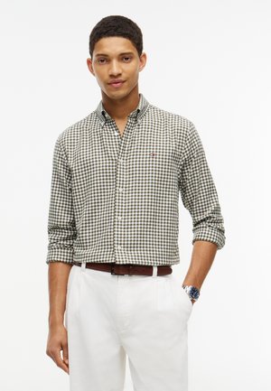 Tommy Hilfiger, FLANNEL GINGHAM DOBBY - Shirt - carbon navy / check