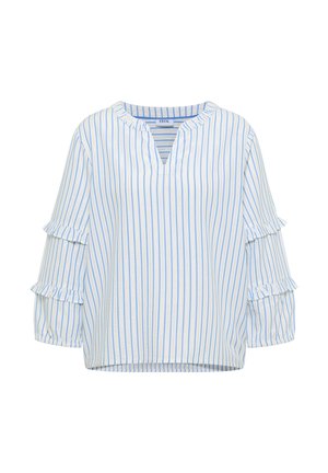 Cecil, 3/4-ARM MIT SPLIT NECK UND RÜSCHEN - Blouse - blouse blue