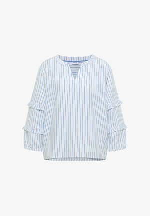 Cecil, 3/4-ARM MIT SPLIT NECK UND RÜSCHEN - Blouse - blouse blue