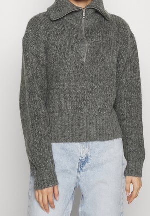 Pullover - mottled grey
