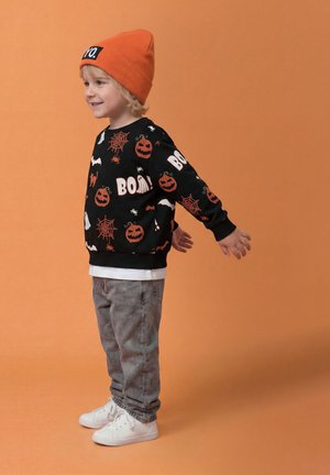 Name it, NMNOVAR NREG SWEAT BOX BRU UNISEX - Sweatshirt - black