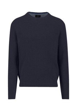 PULLOVER R-NECK - Striktrøje - dunkelblau