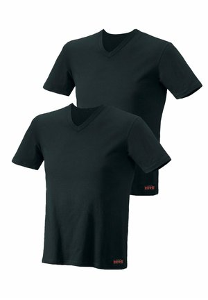 H.I.S 2 PACK - Unterhemd/-shirt - schwarz