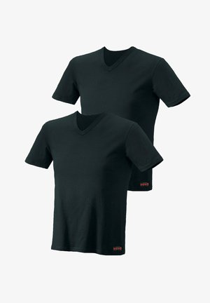 H.I.S 2 PACK - Unterhemd/-shirt - schwarz