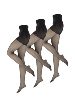 3-PACK FEIN - Tights - schwarz
