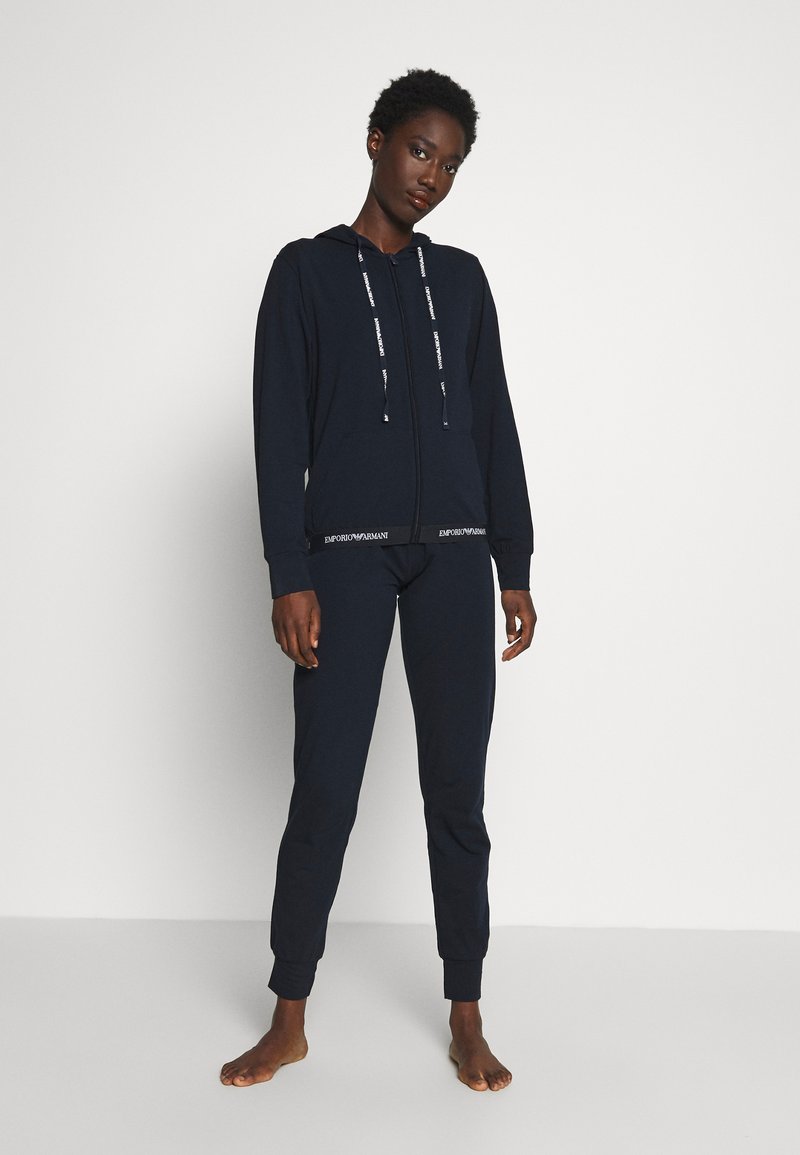 Emporio Armani JACKET AND PANTS WITH CUFFS SET - Pyjama set - blu navy ...