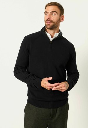 FatFace, HALF NECK KNITTED JUMPER - Strickpullover - black