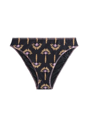 Never Fully Dressed HIGH LEG  - Donji dijelovi bikinija - black palm whipstitch