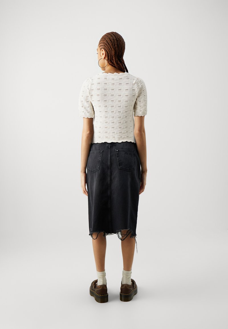Vero Moda VMMINNA O NECK - T-Shirt print - birch/offwhite - Zalando.de