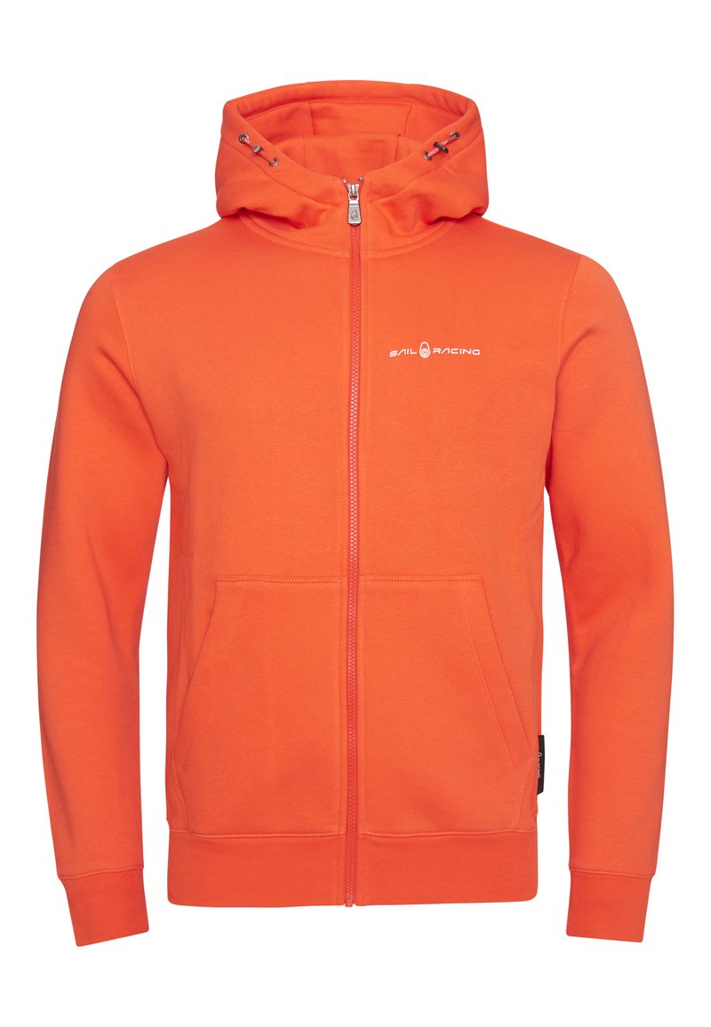 Sail Racing LOGO HOOD BOWMAN - Mikina na zip - orange spring