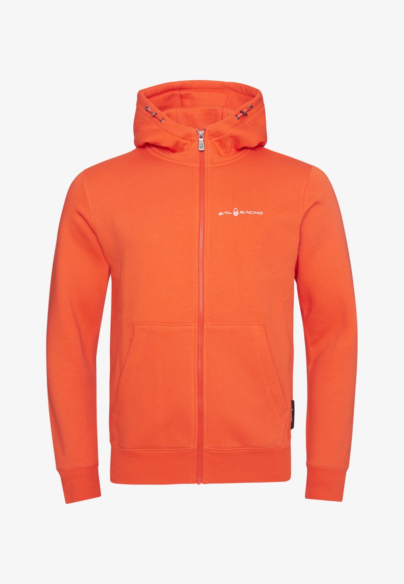 Sail Racing LOGO HOOD BOWMAN - Mikina na zip - orange spring