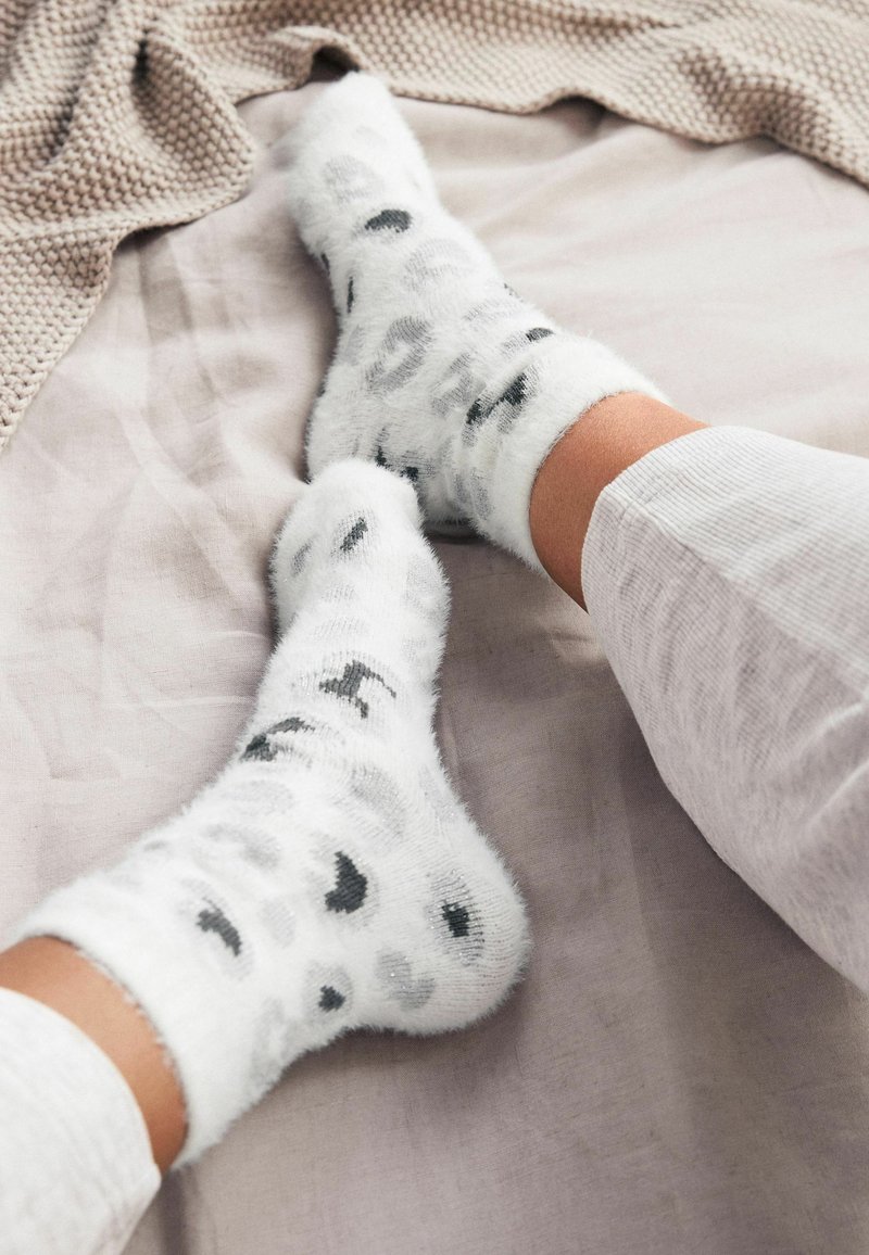 Next 2 PACK - Calze - white grey animal