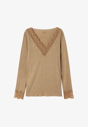 Intimissimi, V-NECK ULTRALIGHT - Langærmet T-shirt - Light brown