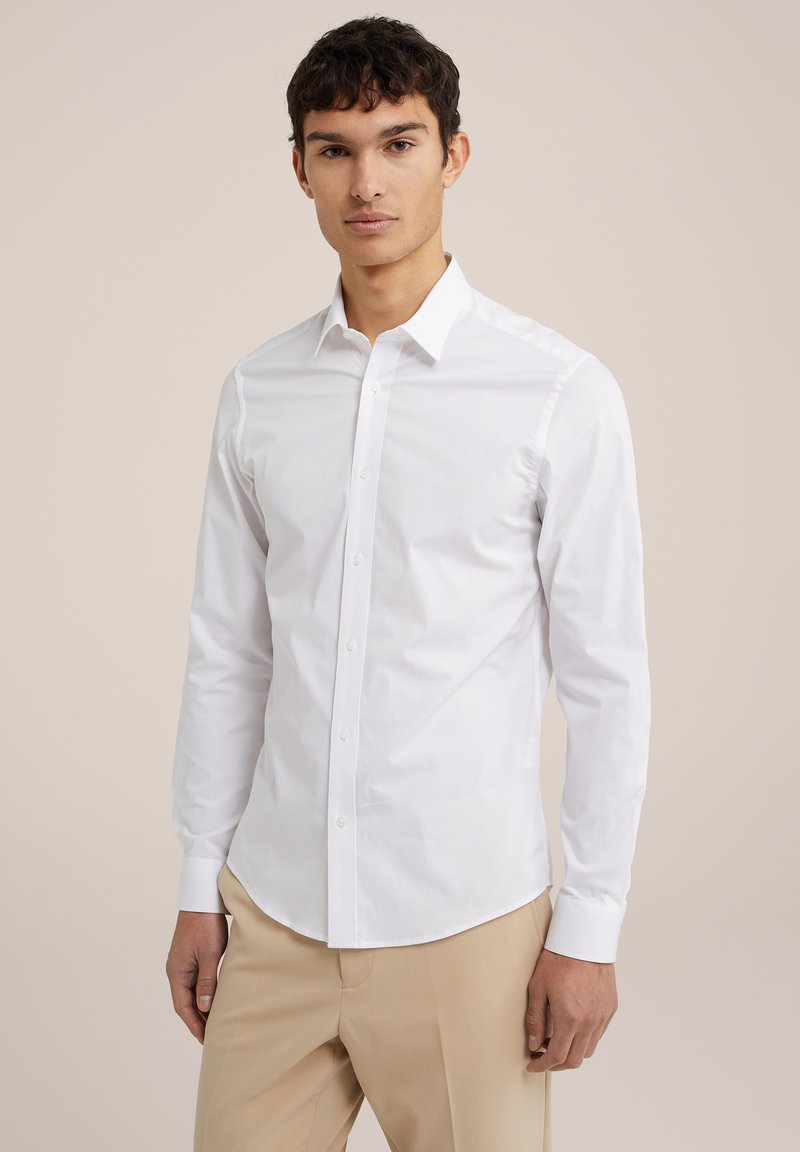 WE Fashion - THE SMART SHIRT - Kostymskjorta - white, Förstora