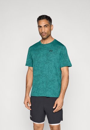 TEE PIXELATE - Sports T-shirt - rack green/black