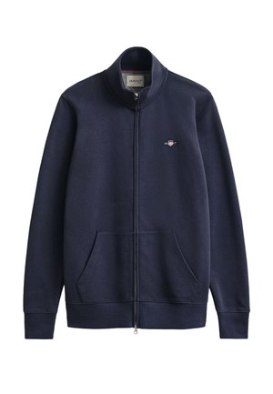 GANT, REG SHIELD - Felpa con zip - evening blue