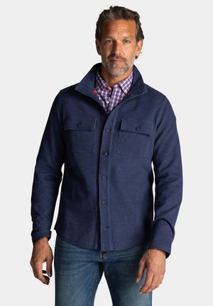 Lichte jas - navy ocean melange