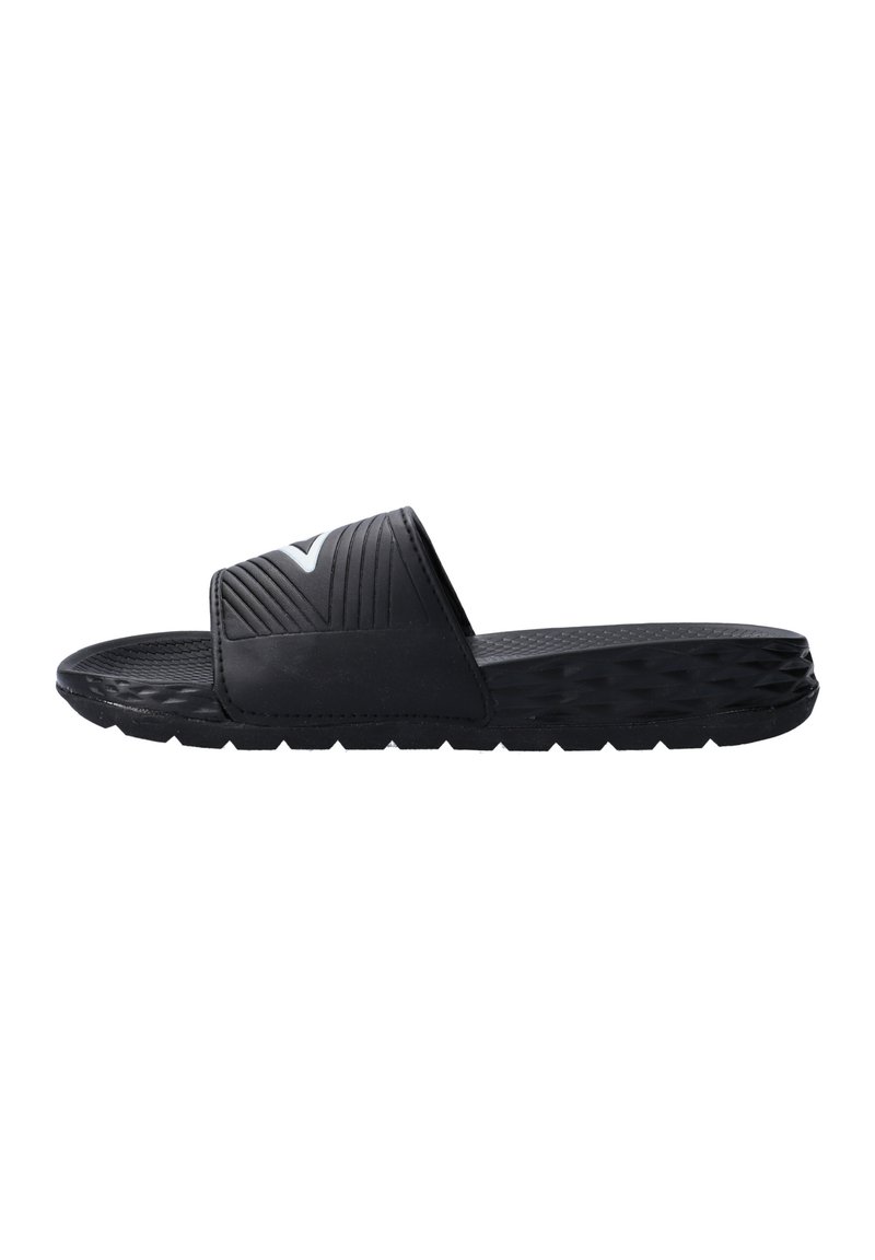 Herren Sandalen | Umbro Pantolette flach schwarzweiss/schwarz - OZ41234 Herren Sandalen | Umbro Pantolette flach schwarzweiss/schwarz - OZ41234