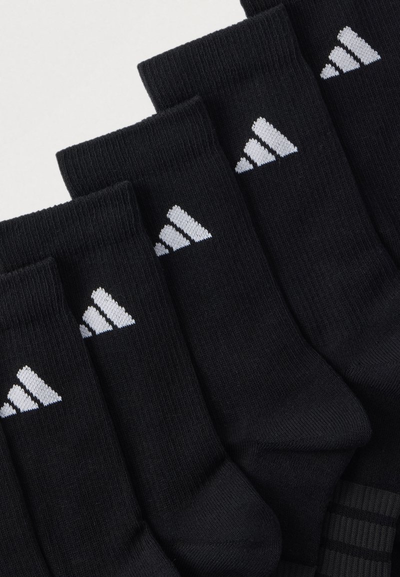 adidas Performance CUSHIONED CREW 6 PAIR PACK - Calze sportive - black/white/nero