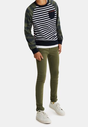 WE Fashion, Jeans Skinny - mottled dark green