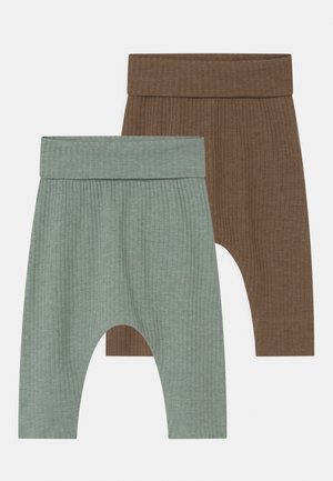 NBMFRODDE 2 PACK - Legging - desert palm/iceberg green