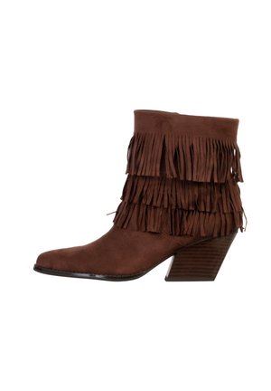 Bottines de cowboy / motard - marron