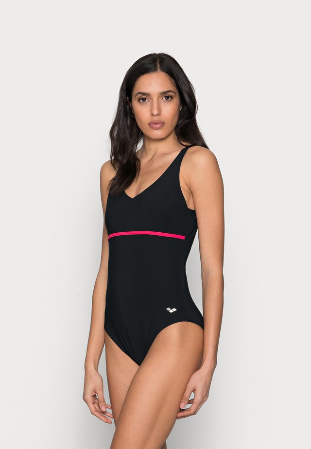 MIZUKI CLIP BACK ONE PIECE - Maillot de bain - black / calypso