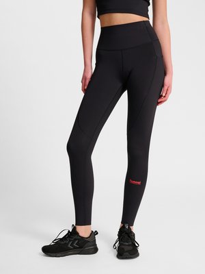 Hummel HIIT INTENSITY HIGH WAIST  - Tights - black