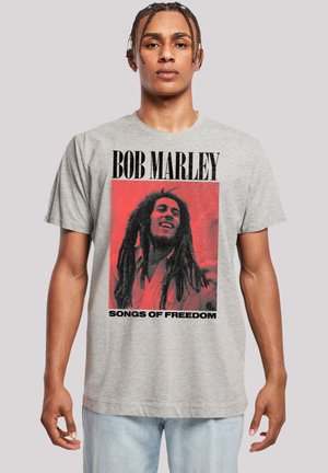 BOB MARLEY SONGS OF FREEDOM REGGAE MUSIC - Print T-shirt - heather grey
