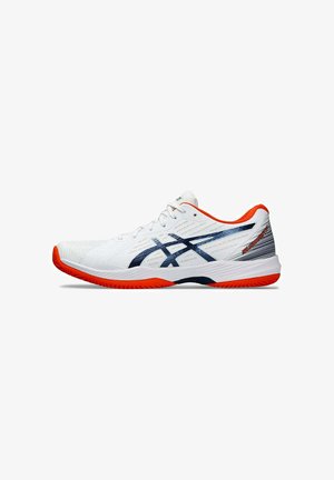 ASICS SOLUTION SWIFT - Zapatillas de tenis para tierra batida - white blue