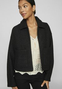 VILA Flīsa jaka - black