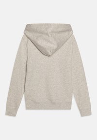 Calvin Klein Jeans LOGO HOODIE UNISEX - Sweatshirt com capuz - ivory grey heather