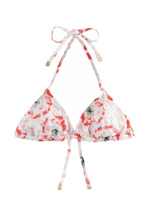 TRIANGLE FIT - FLORAL WIRED - Bikini felső - white
