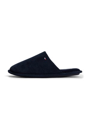Tommy Hilfiger, HILFIGER CORDUROY HOUSE SHOES - Пантофи - navy blue