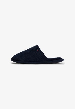 Tommy Hilfiger, HILFIGER CORDUROY HOUSE SHOES - Chaussons - navy blue