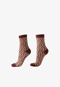 Non sélectionné, bordeaux beige