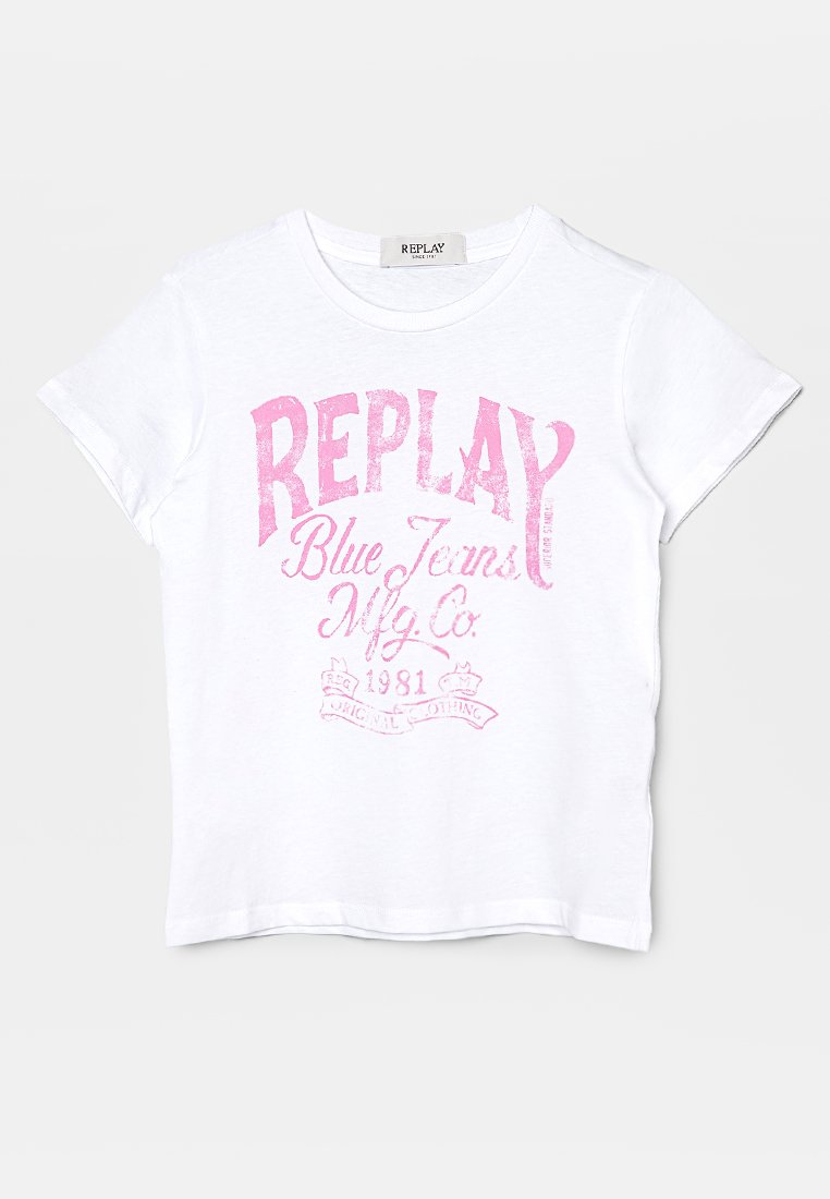 Replay T-shirt print wit