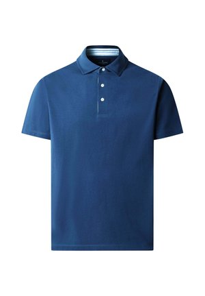 Hackett London, HACKETT LONDON POLO SHIRT JERSEY WOVEN TRIM - Polo - airforce blue
