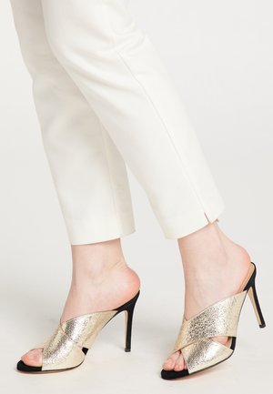 Ciabattine con tacco - gold