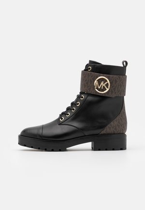 Bottines à lacets - black