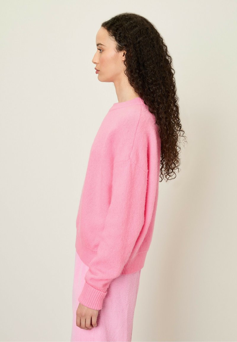 Haut Femme Ava & Viv Manches Volantes - Grande Taille X (14W), Rose Rubis, En Polyester, Neuf