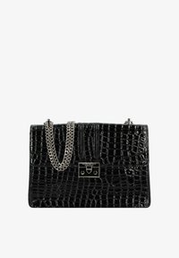 Selezionato, croco print black
