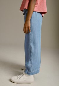Next WIDE LEG - Flared jeans - light blue denim