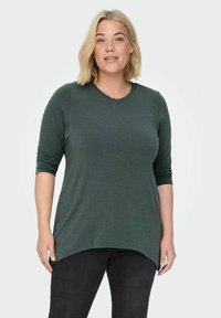 ONLY Carmakoma CURVY DRAPY - Hosszú ujjú felső - balsam green