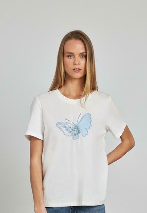 T-shirt con stampa - azul