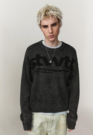 Bershka PRINTED - Pulóver - black