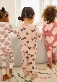 Next STAMPY 3 PACK - REGULAR FIT SET - Pyžamová sada - neutral  pink heart