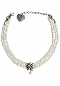 Alpenflüstern TRACHTEN KROPFBAND EDELWEISS
 - Halskette - creme weiß